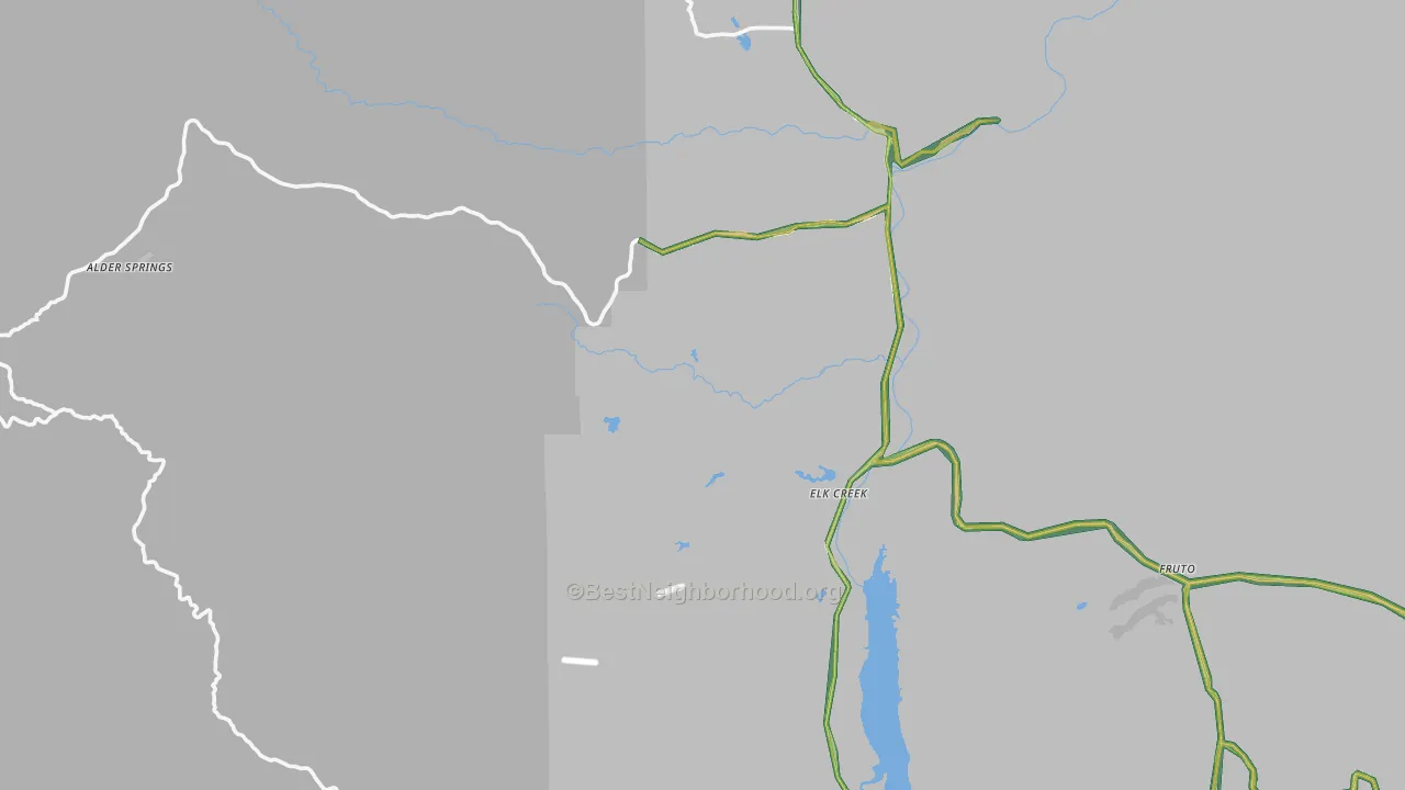 95939, CA Map of Noise Levels in 95939