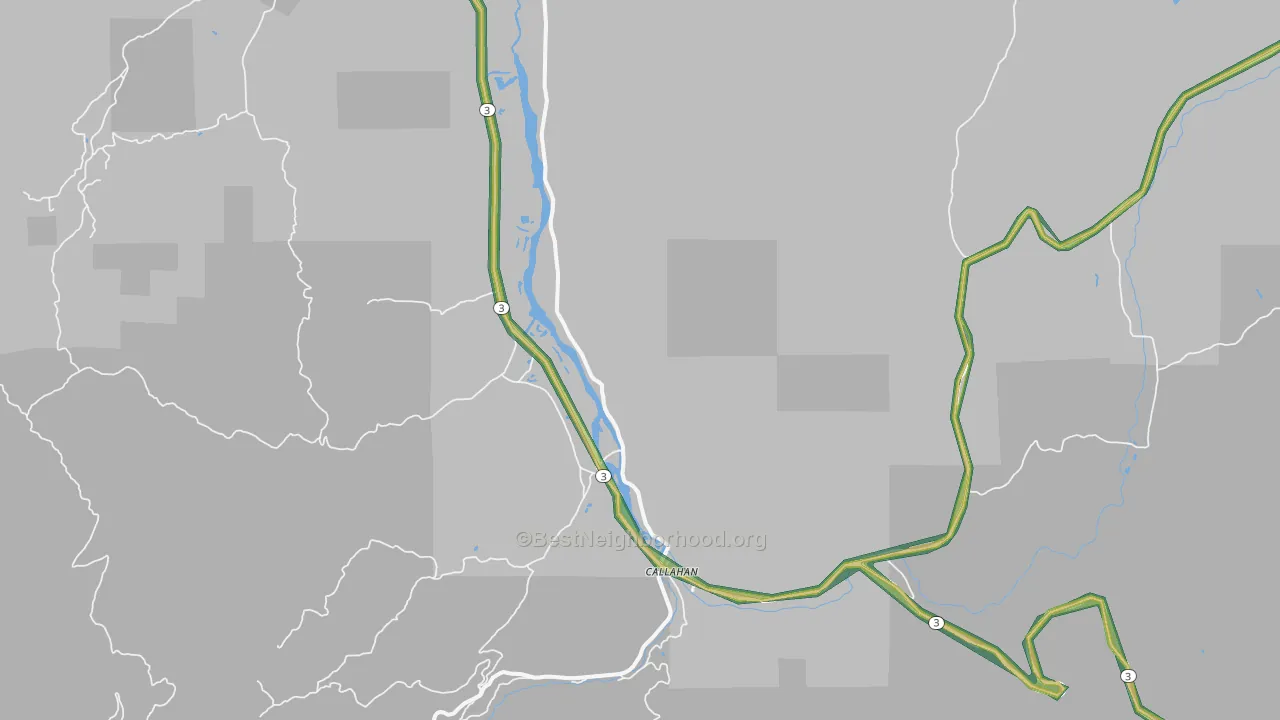 96014, CA Map of Noise Levels in 96014