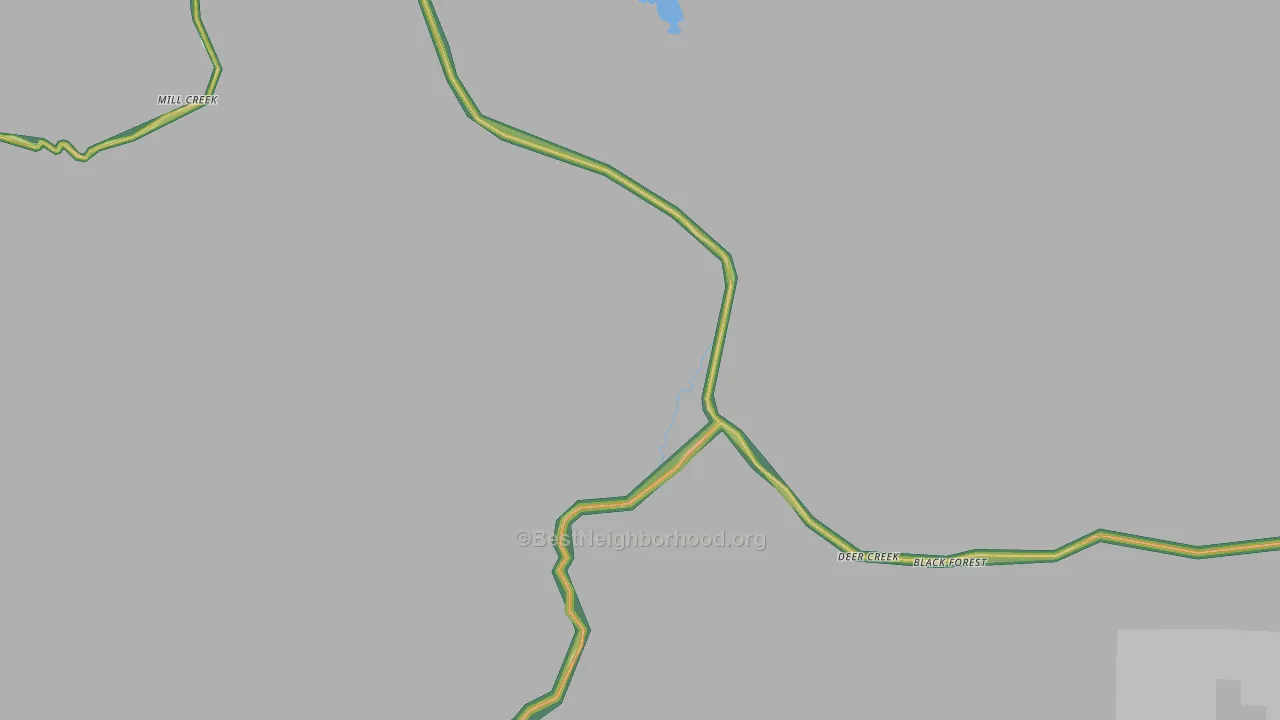 96061, CA Map of Noise Levels in 96061
