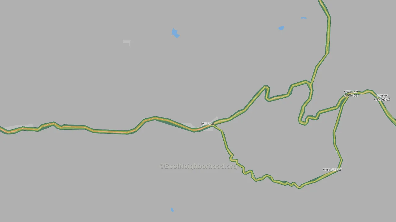 96063, CA Map of Noise Levels in 96063