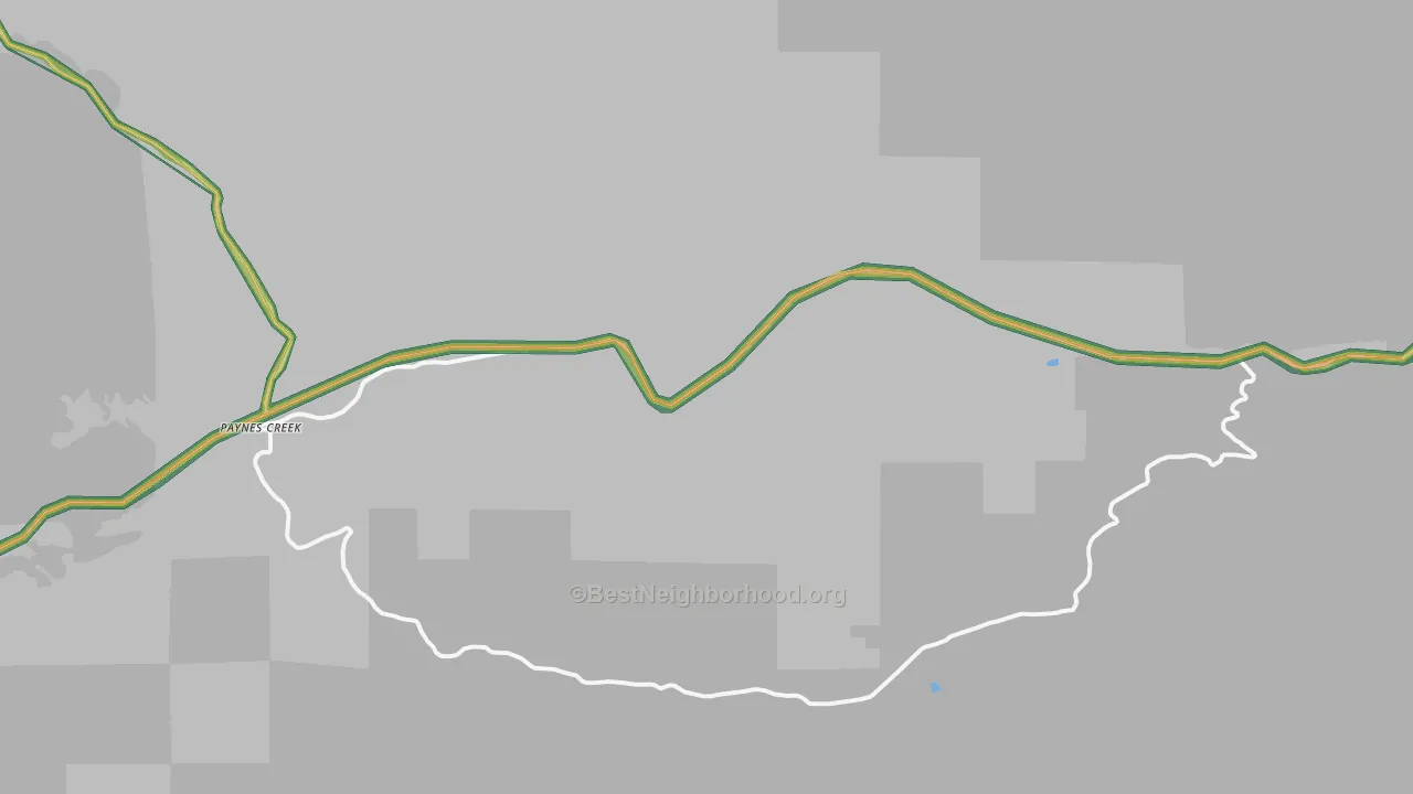 96075, CA Map of Noise Levels in 96075
