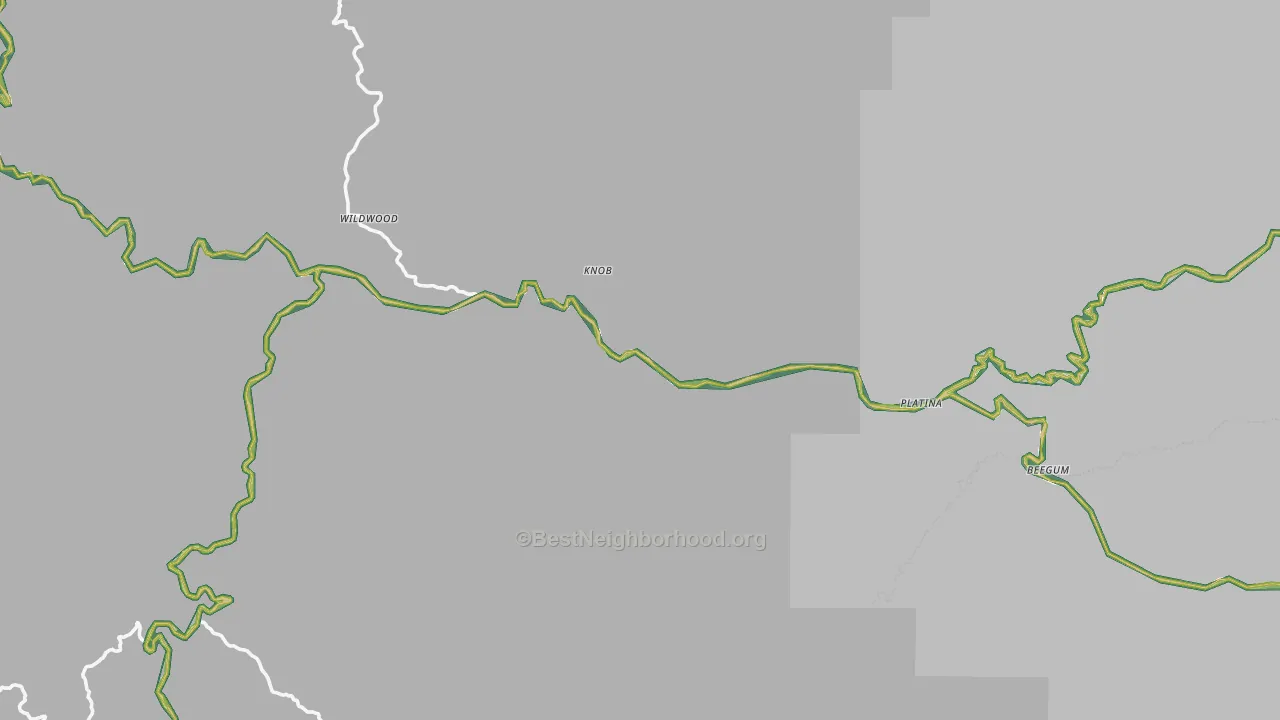 96076, CA Map of Noise Levels in 96076