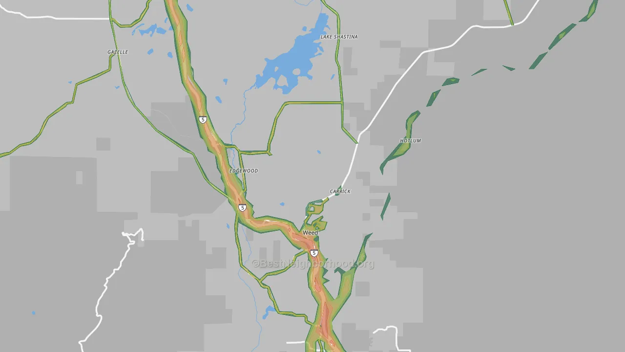 96094, CA Map of Noise Levels in 96094