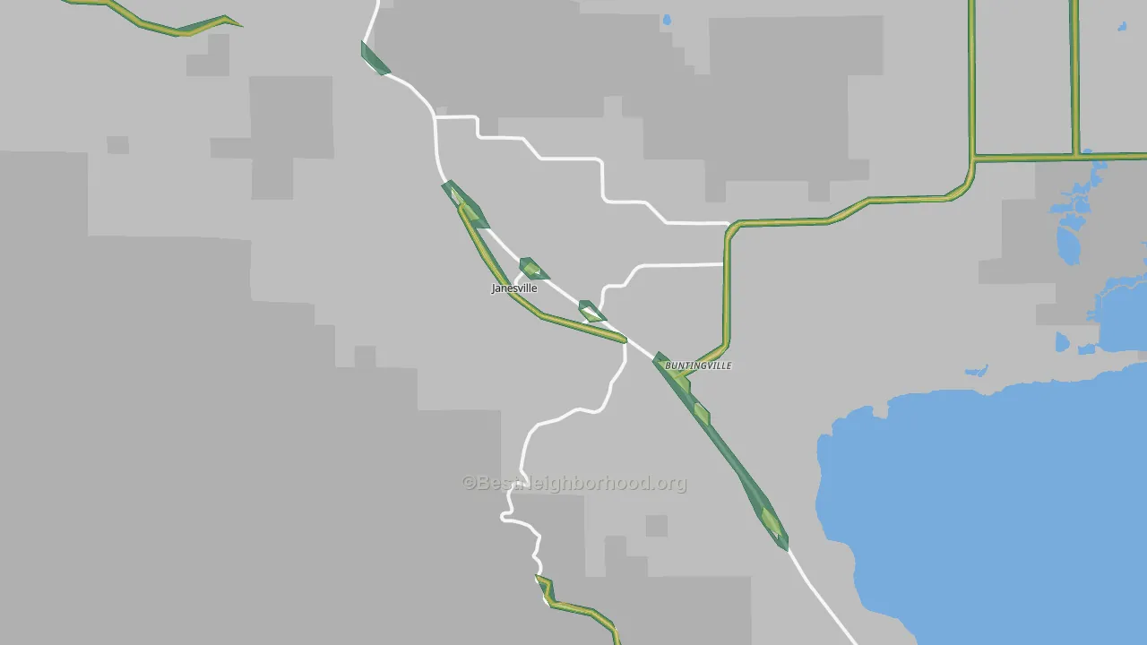 96114, CA Map of Noise Levels in 96114