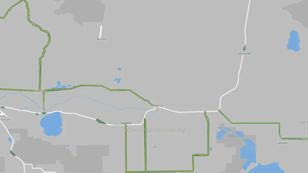 96117, CA Map of Noise Levels in 96117