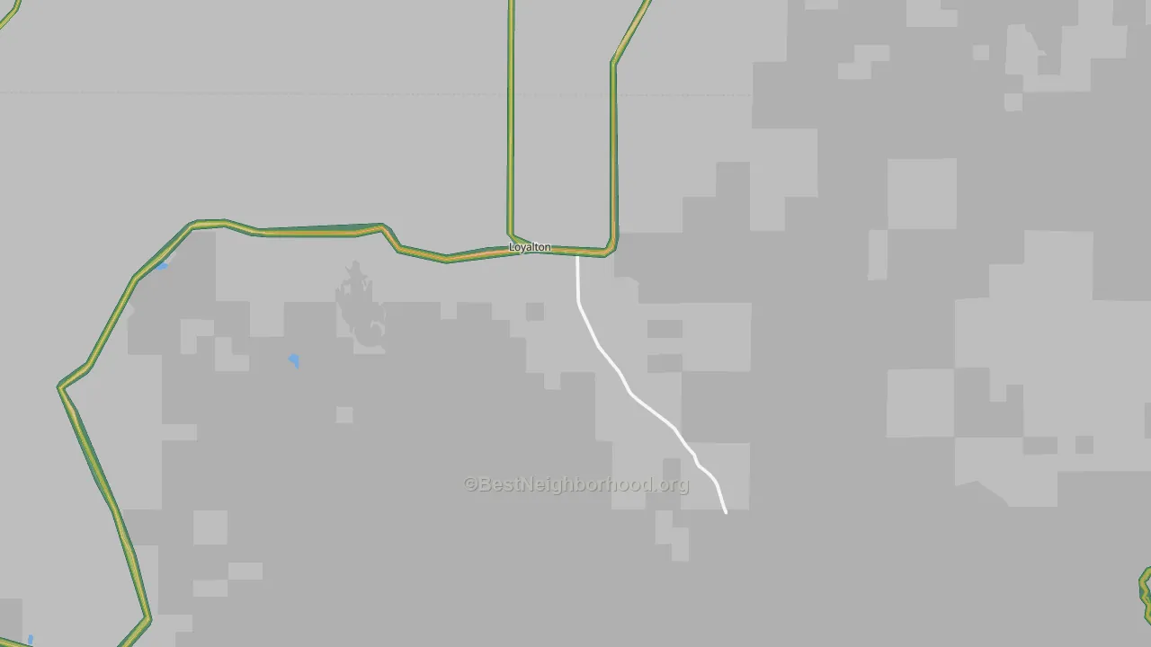 96118, CA Map of Noise Levels in 96118