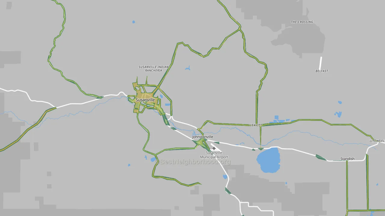 96130, CA Map of Noise Levels in 96130