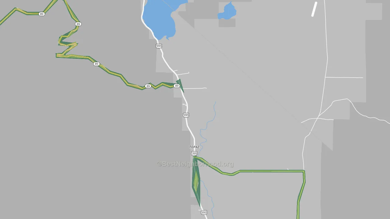 96133, CA Map of Noise Levels in 96133