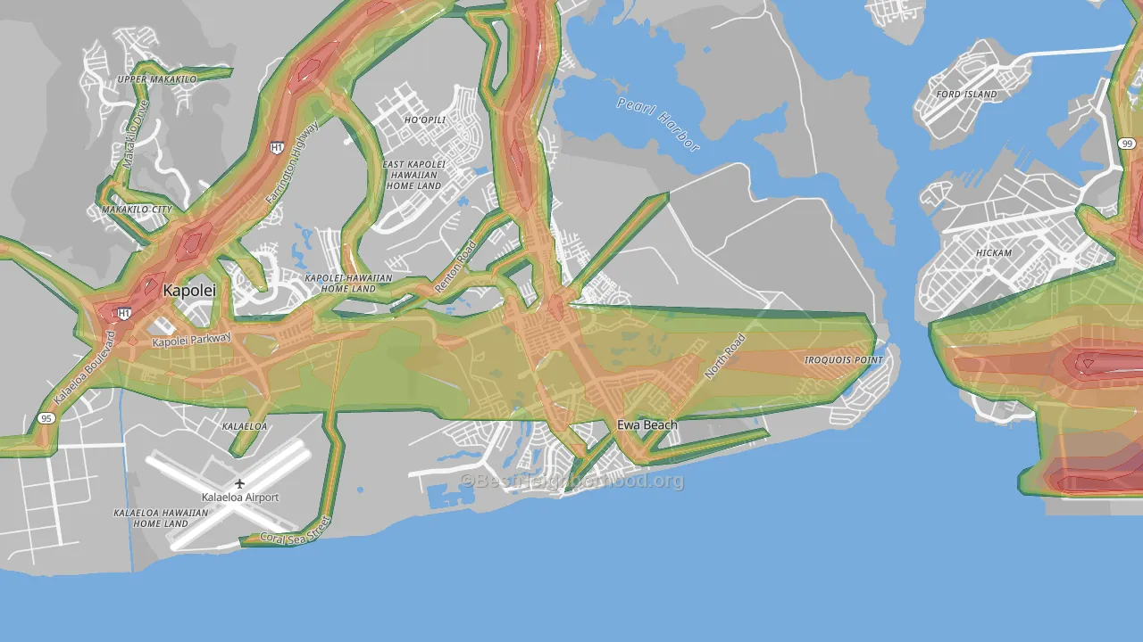 96706, HI Map of Noise Levels in 96706