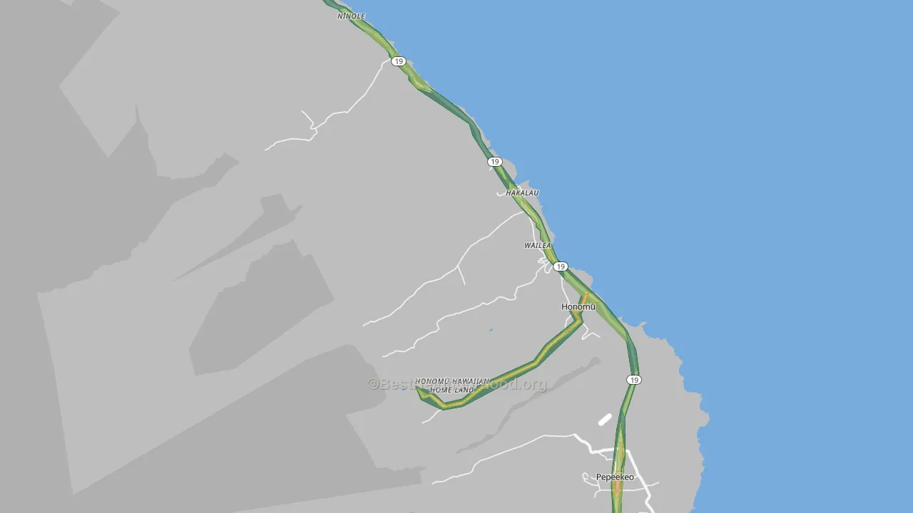 96710, HI Map of Noise Levels in 96710