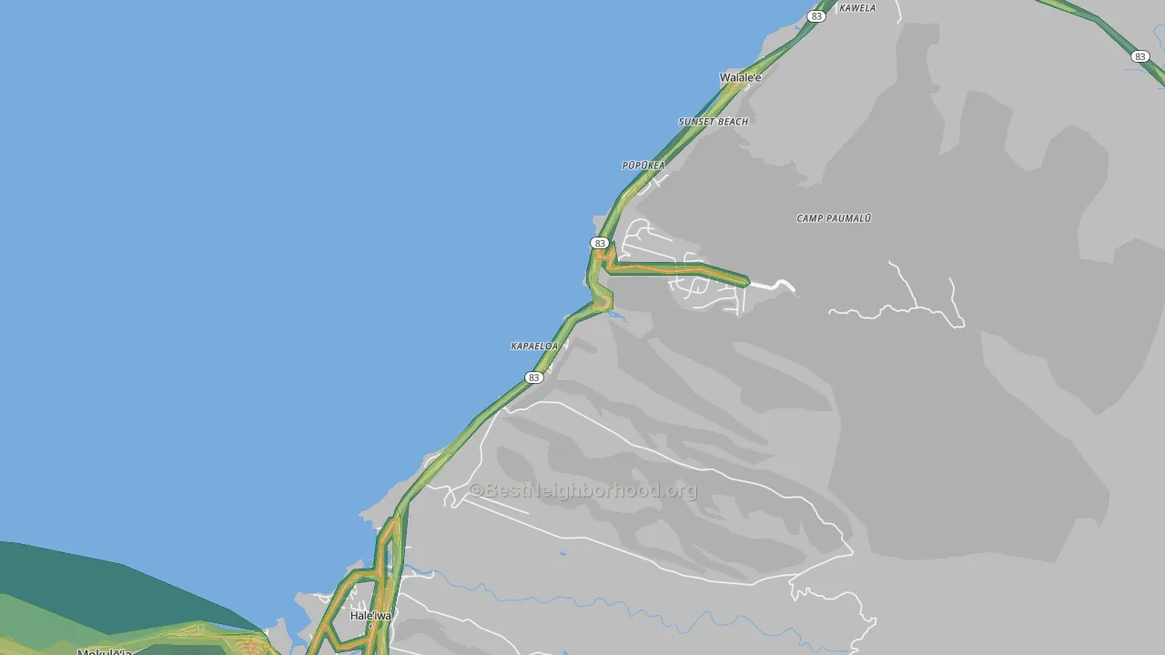 96712, HI Map of Noise Levels in 96712