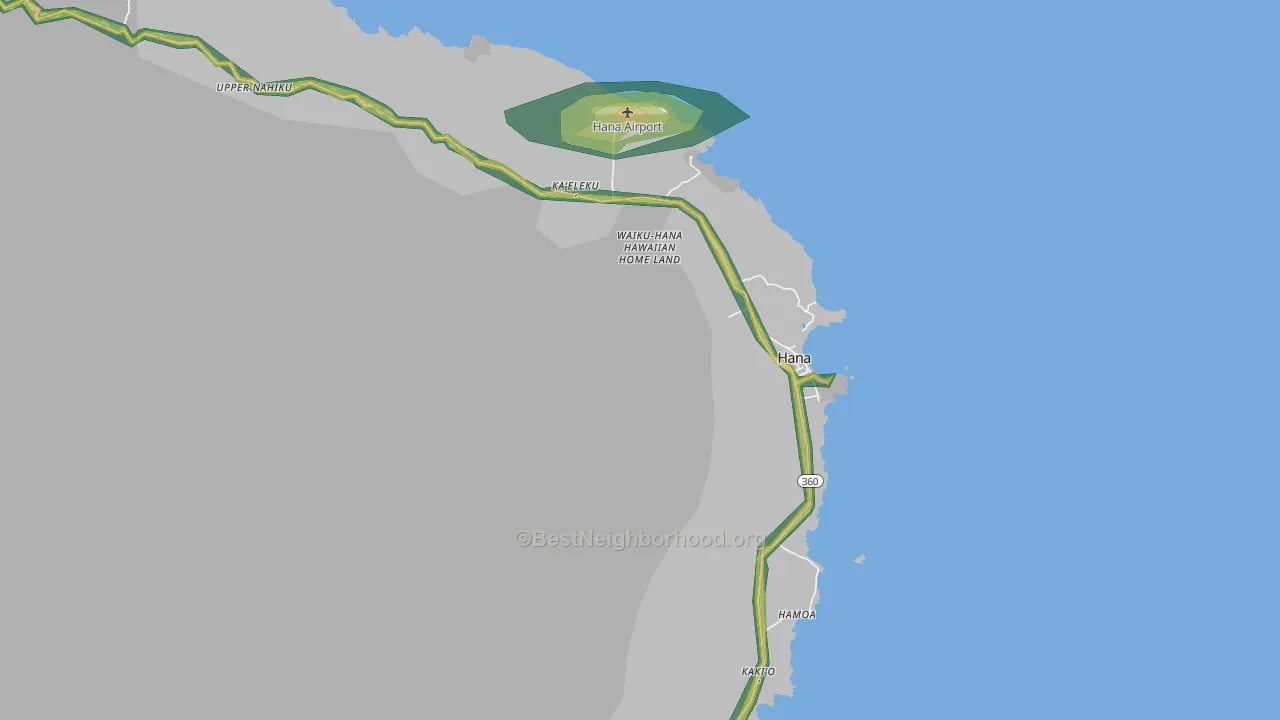 96713, HI Map of Noise Levels in 96713