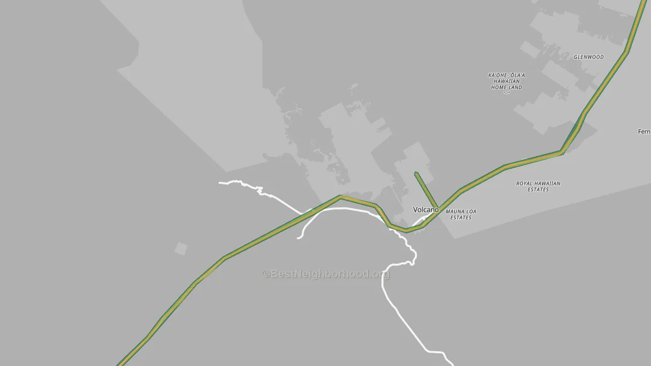 96718, HI Map of Noise Levels in 96718