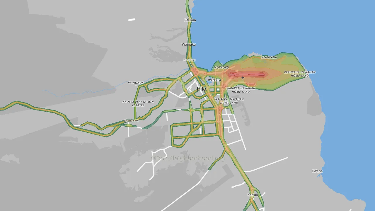 96720, HI Map of Noise Levels in 96720