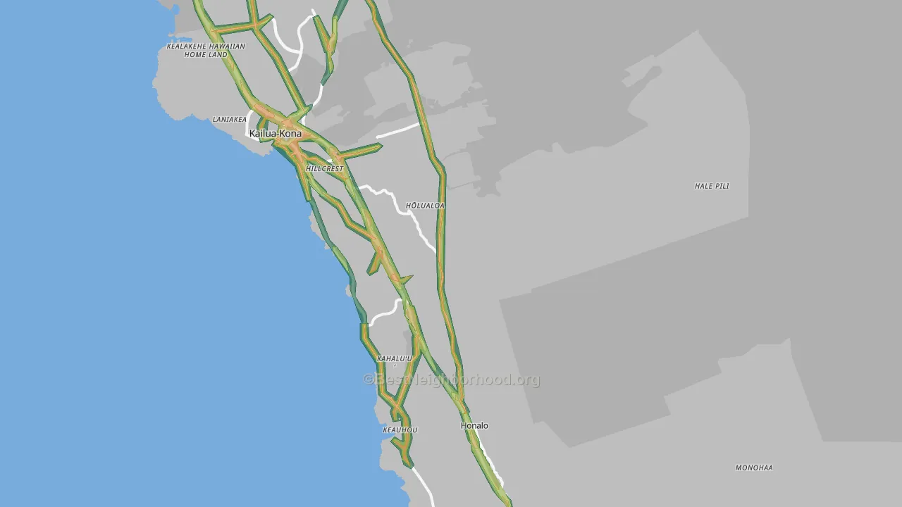 96725, HI Map of Noise Levels in 96725