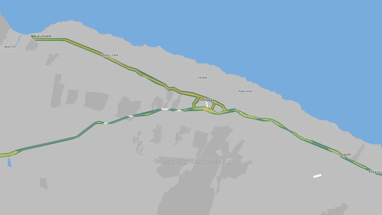 96727, HI Map of Noise Levels in 96727