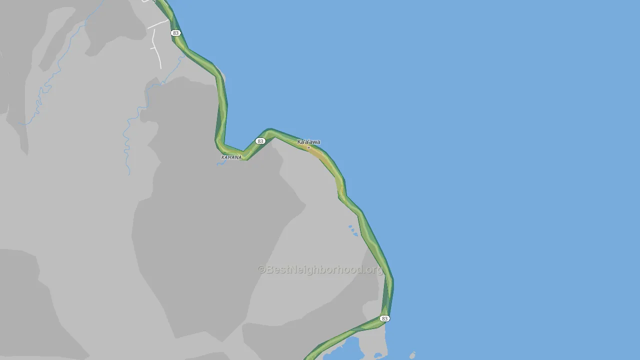 96730, HI Map of Noise Levels in 96730