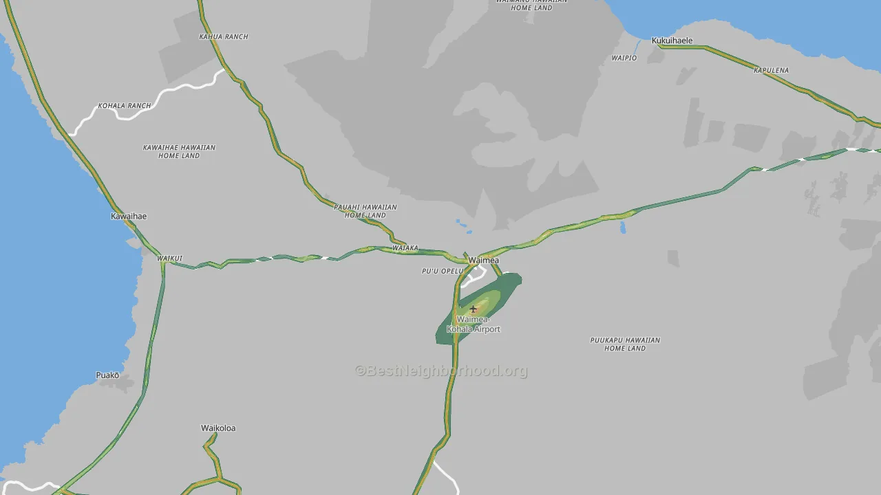 96743, HI Map of Noise Levels in 96743