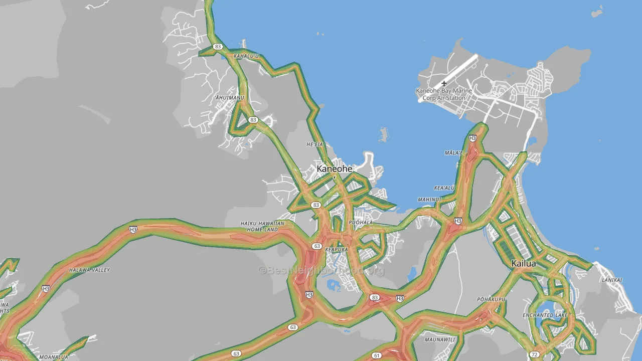 96744, HI Map of Noise Levels in 96744