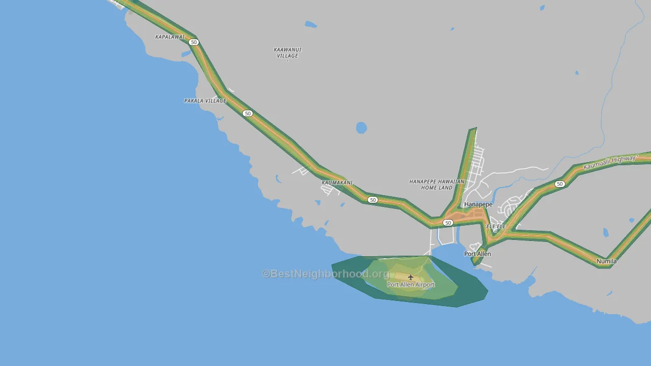 96747, HI Map of Noise Levels in 96747