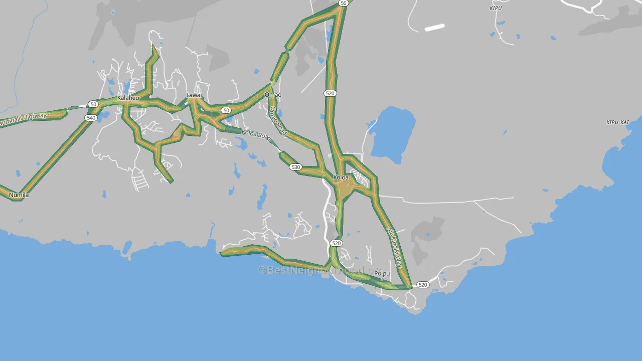 96756, HI Map of Noise Levels in 96756