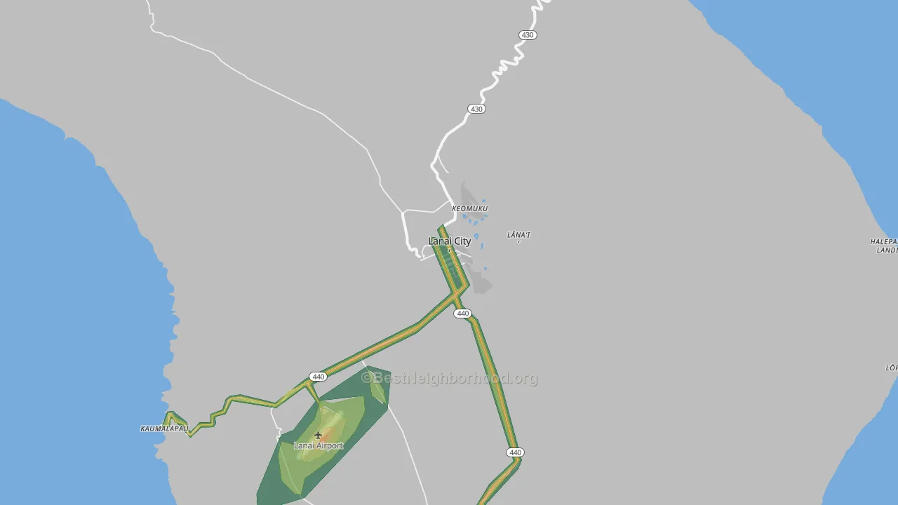 96763, HI Map of Noise Levels in 96763