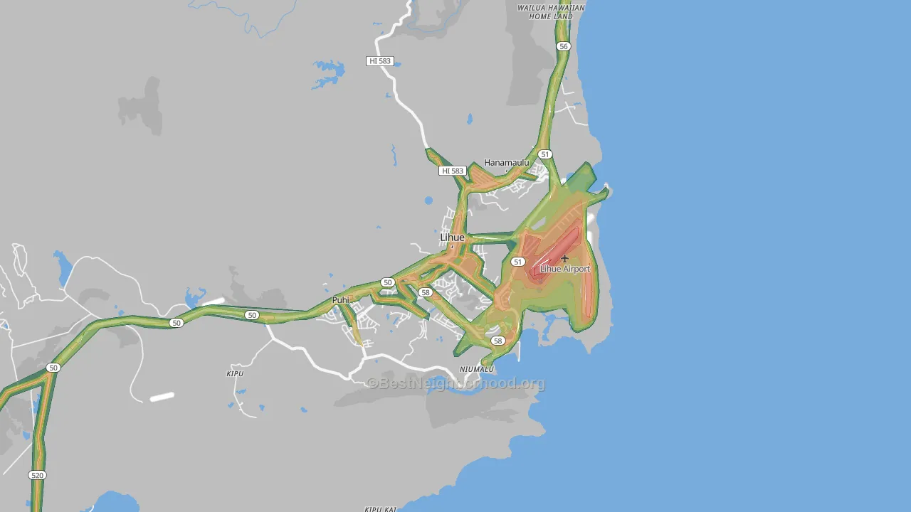 96766, HI Map of Noise Levels in 96766
