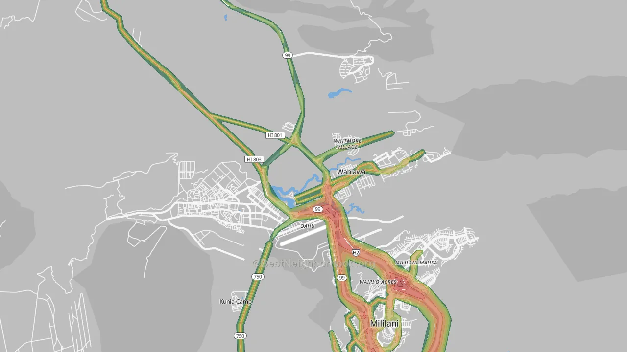 96786, HI Map of Noise Levels in 96786