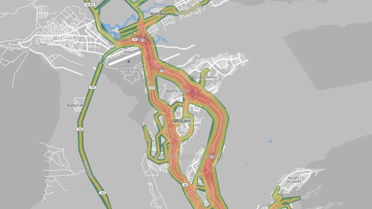 96789, HI Map of Noise Levels in 96789