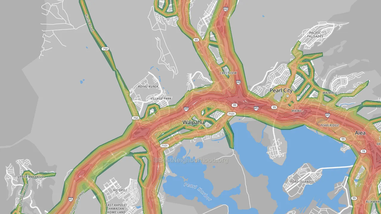 96797, HI Map of Noise Levels in 96797