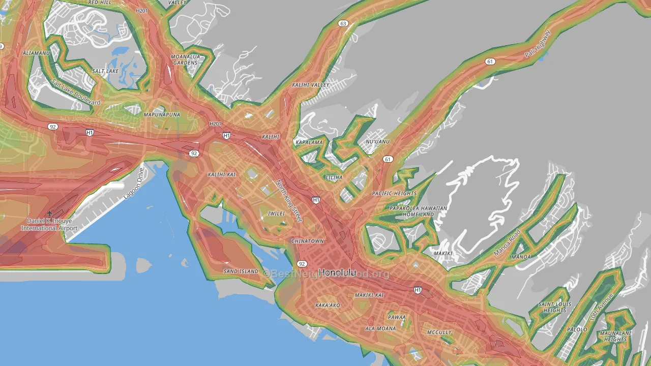 96817, HI Map of Noise Levels in 96817