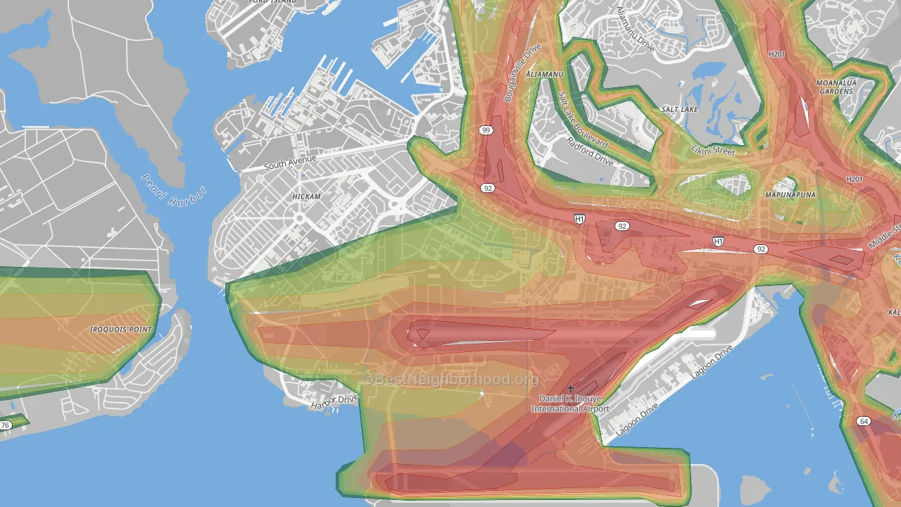 96853, HI Map of Noise Levels in 96853