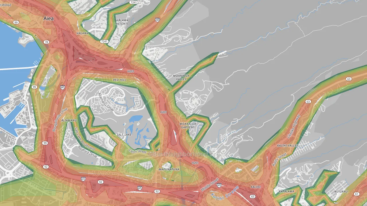 96859, HI Map of Noise Levels in 96859