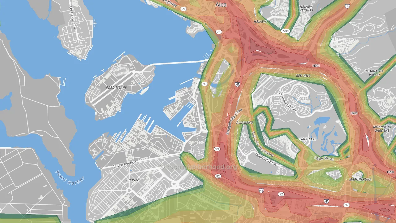 96860, HI Map of Noise Levels in 96860