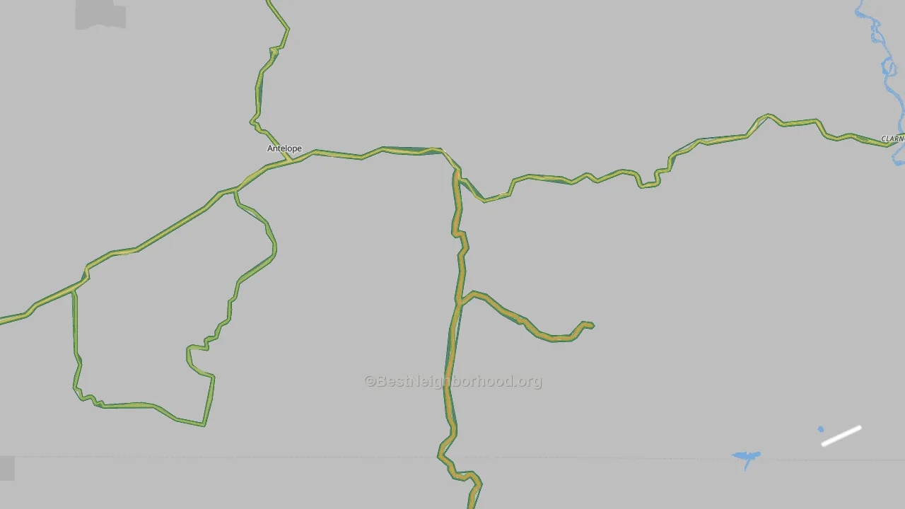 97001, OR Map of Noise Levels in 97001