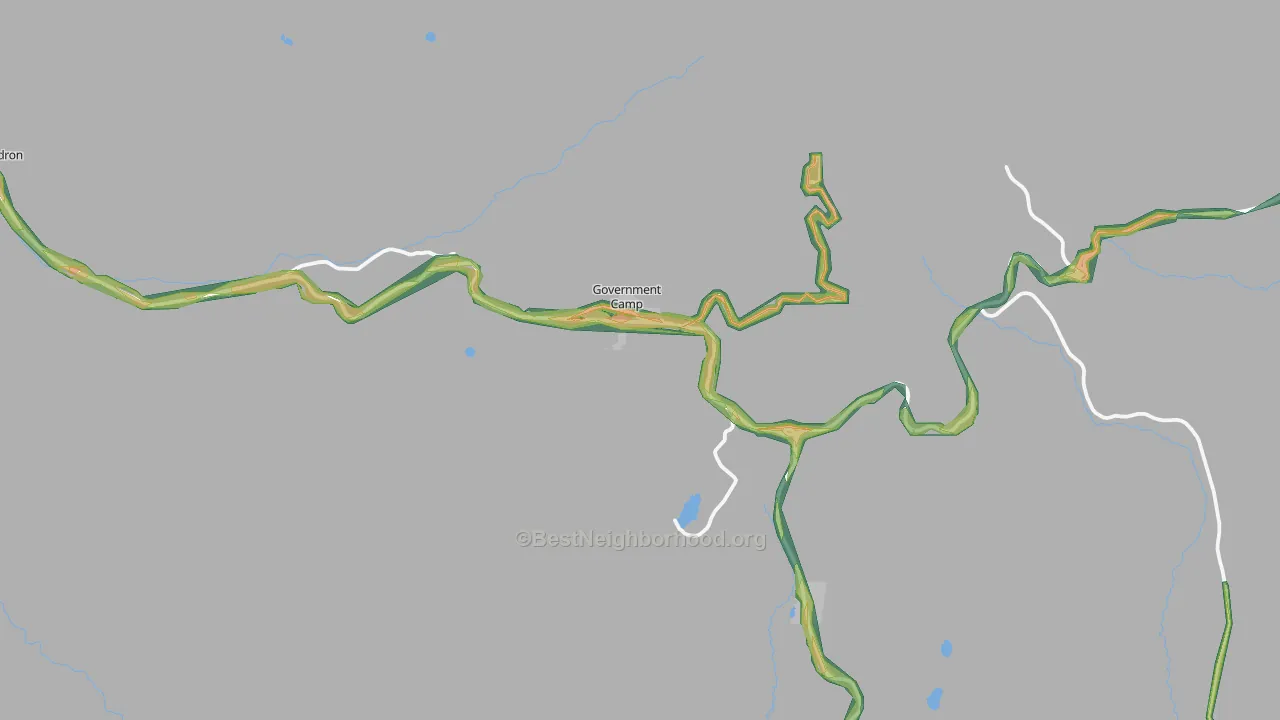 97028, OR Map of Noise Levels in 97028