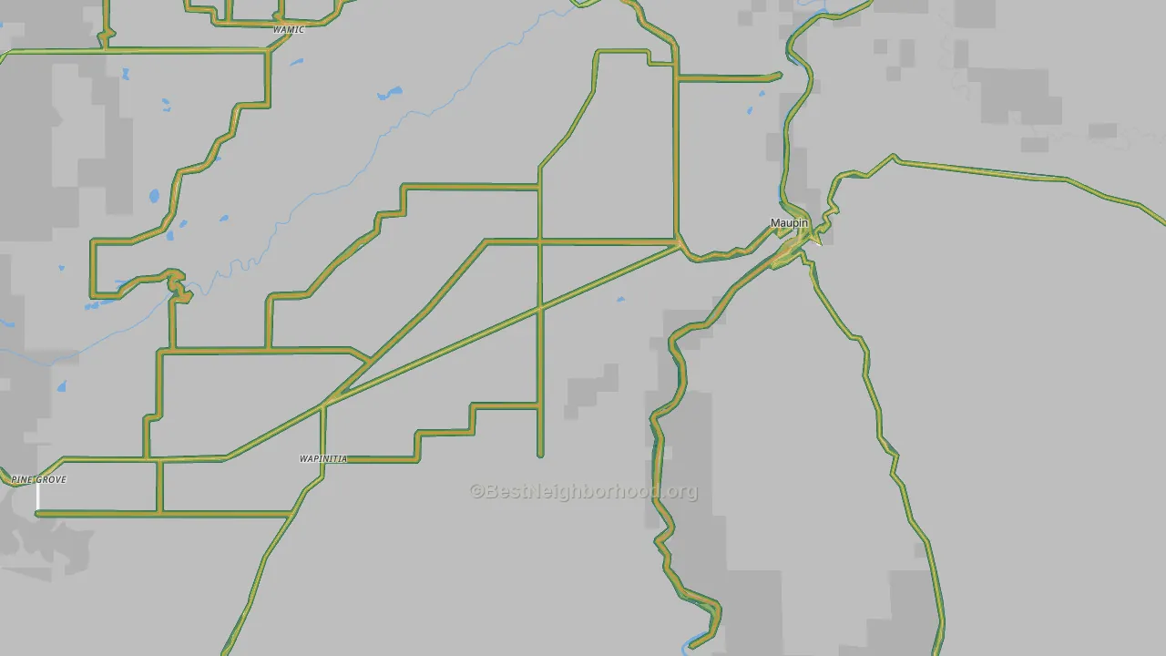 97037, OR Map of Noise Levels in 97037