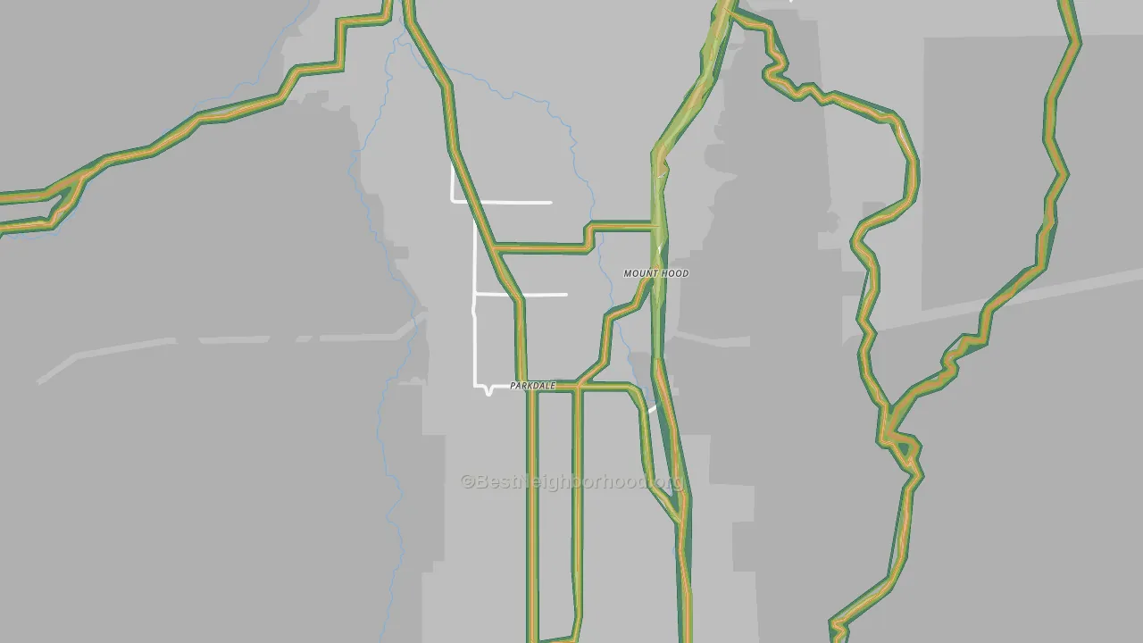 97041, OR Map of Noise Levels in 97041