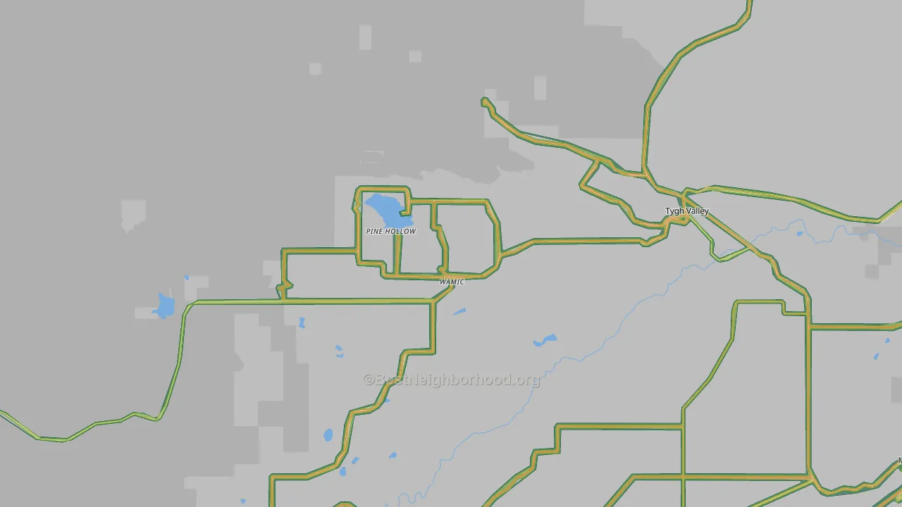 97063, OR Map of Noise Levels in 97063