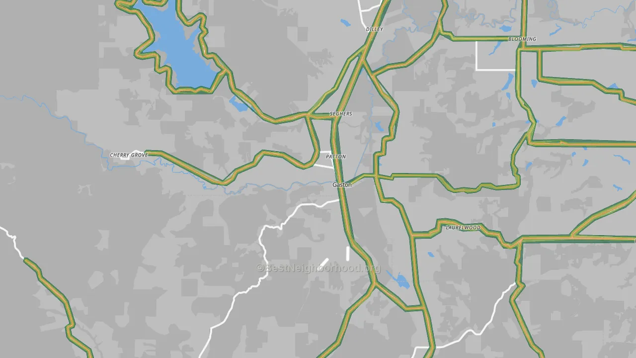 97119, OR Map of Noise Levels in 97119