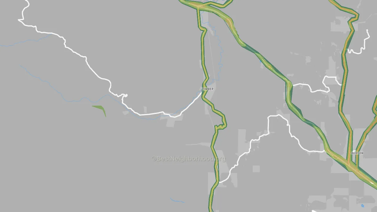 97144, OR Map of Noise Levels in 97144