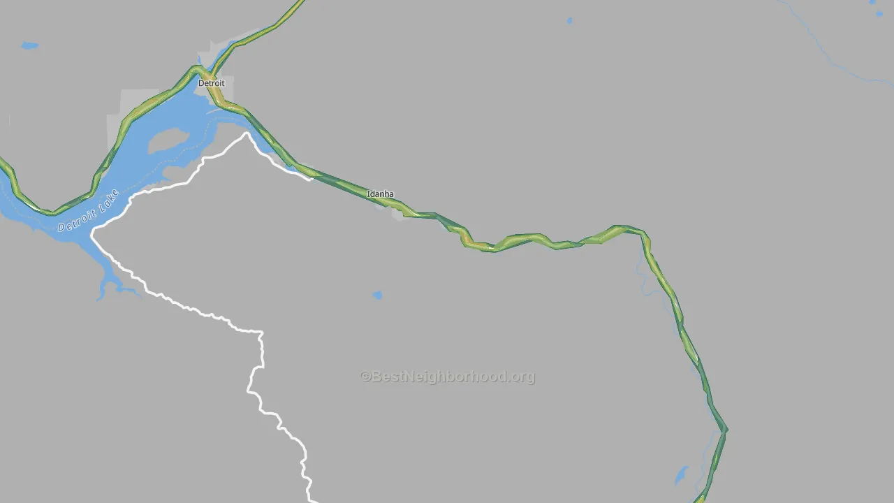 97350, OR Map of Noise Levels in 97350