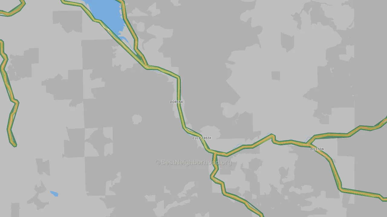 97434, OR Map of Noise Levels in 97434