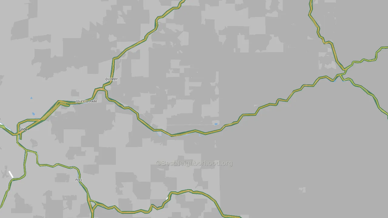 97447, OR Map of Noise Levels in 97447