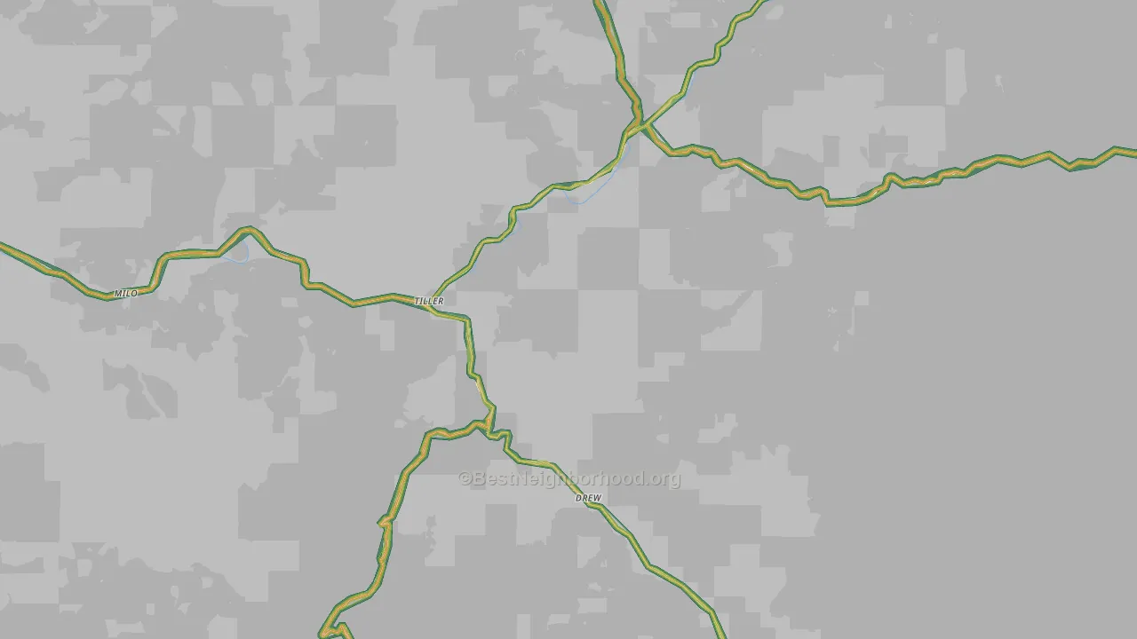 97484, OR Map of Noise Levels in 97484