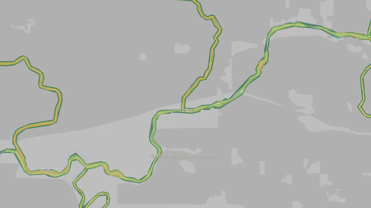 97490, OR Map of Noise Levels in 97490