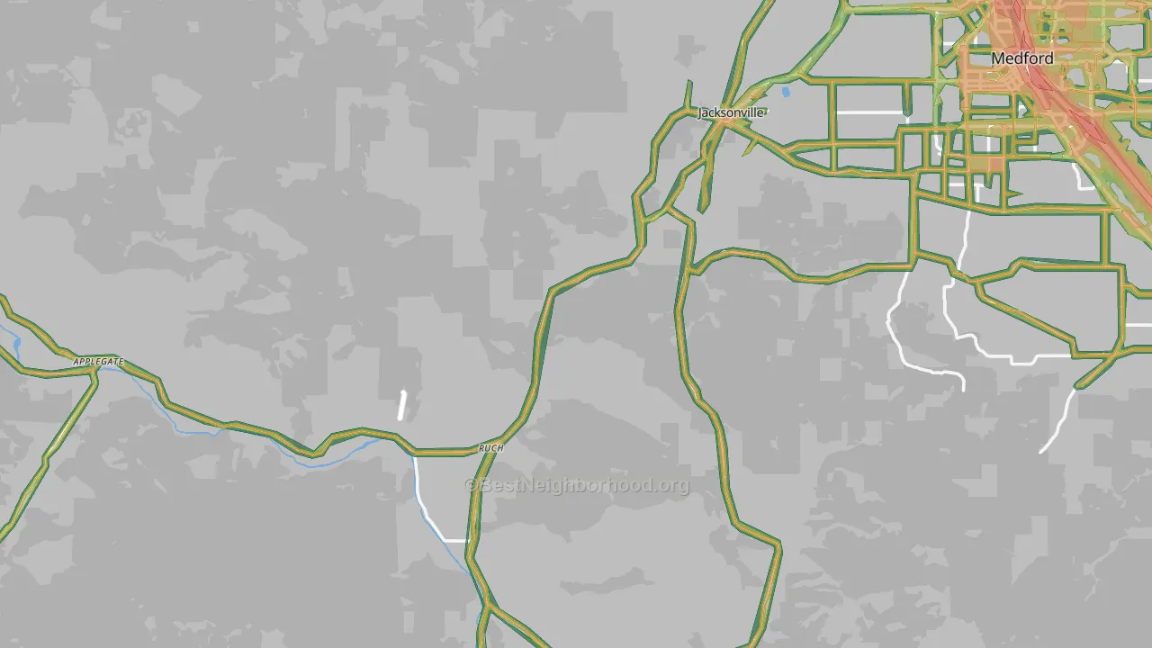 97530, OR Map of Noise Levels in 97530