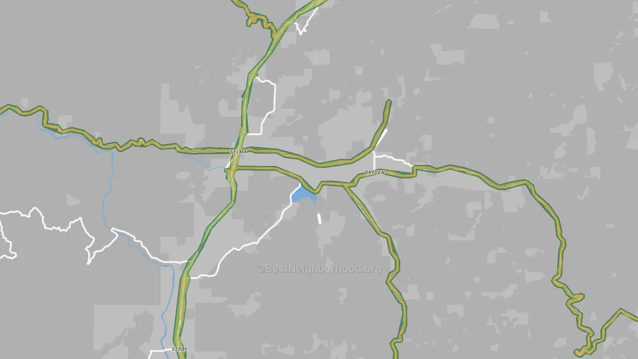 97538, OR Map of Noise Levels in 97538