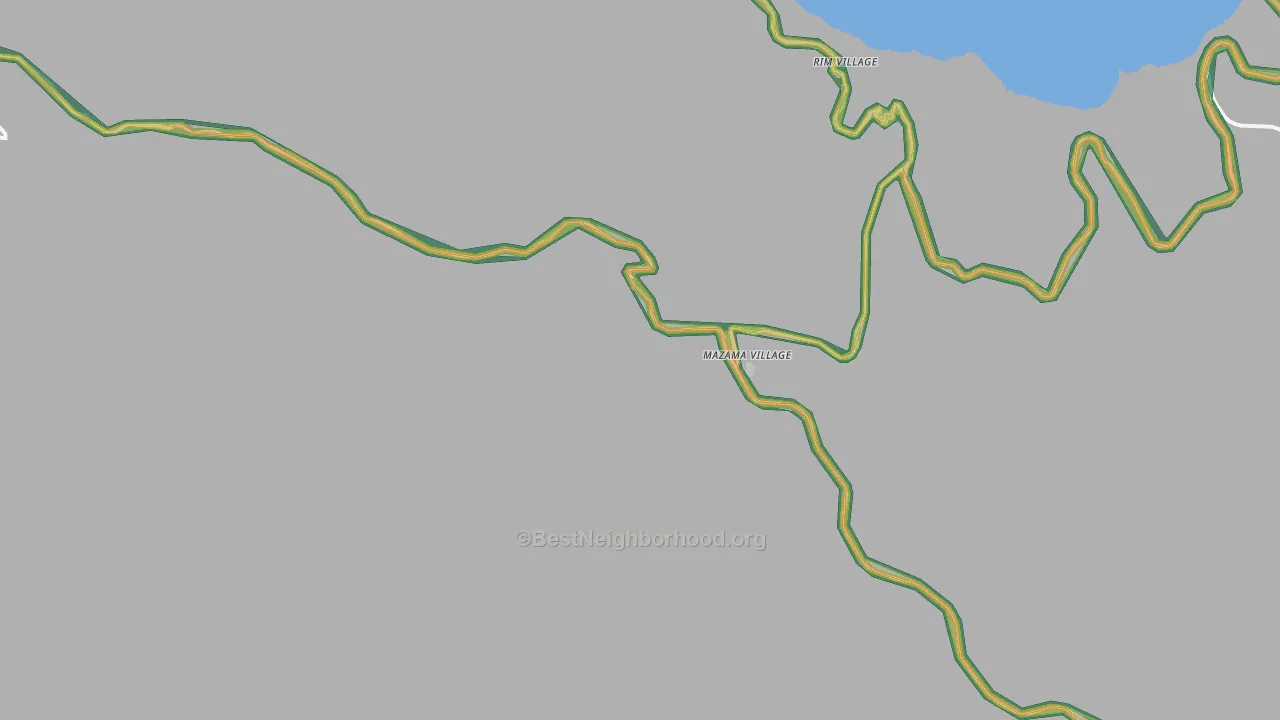 97604, OR Map of Noise Levels in 97604