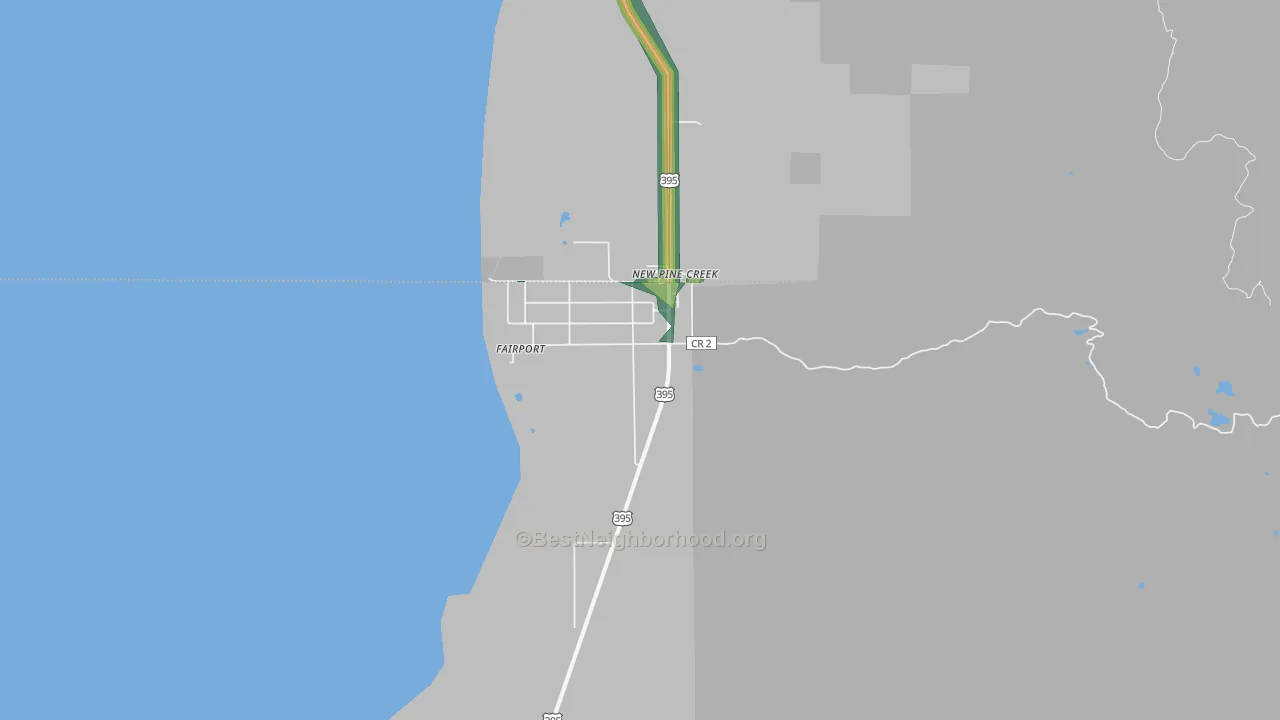 97635, CA Map of Noise Levels in 97635